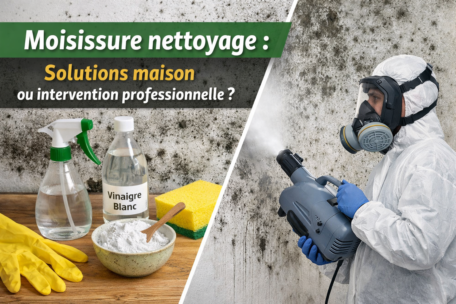 Moisissure nettoyage : solutions maison ou intervention professionnelle ?
